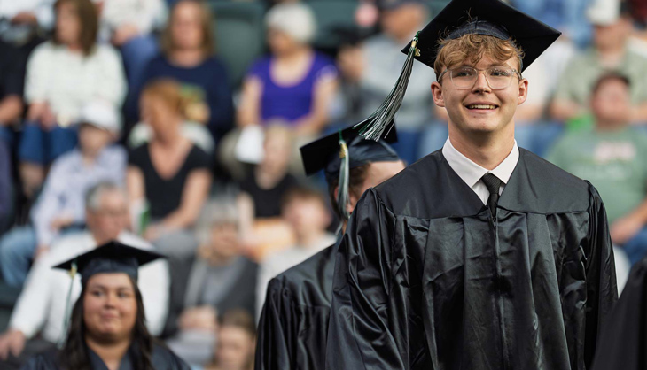 Bismarck State College student graduation ceremony