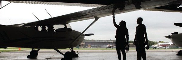 Lewis University airplane