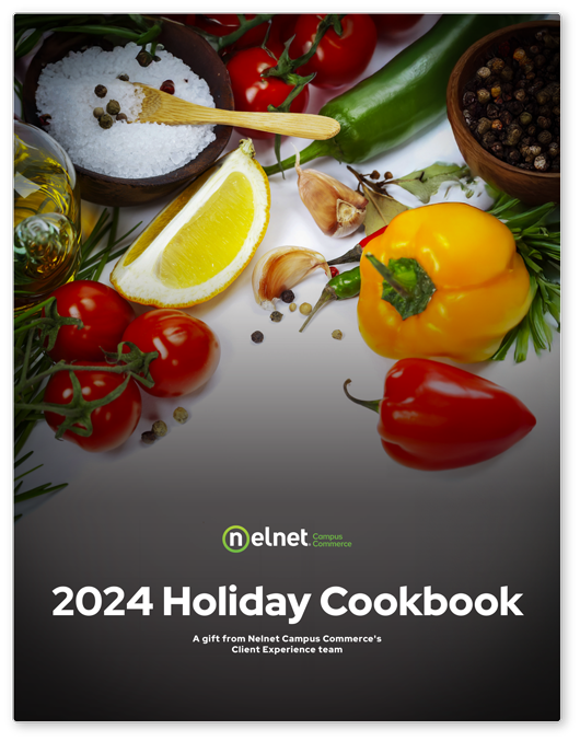 Nelnet Campus Commerce 2024 Holiday Cookbook cover