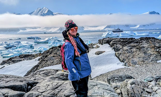 Jess Motyl-Szary in Antarctica