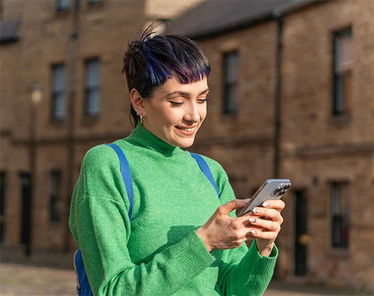 A smiling Venmo user